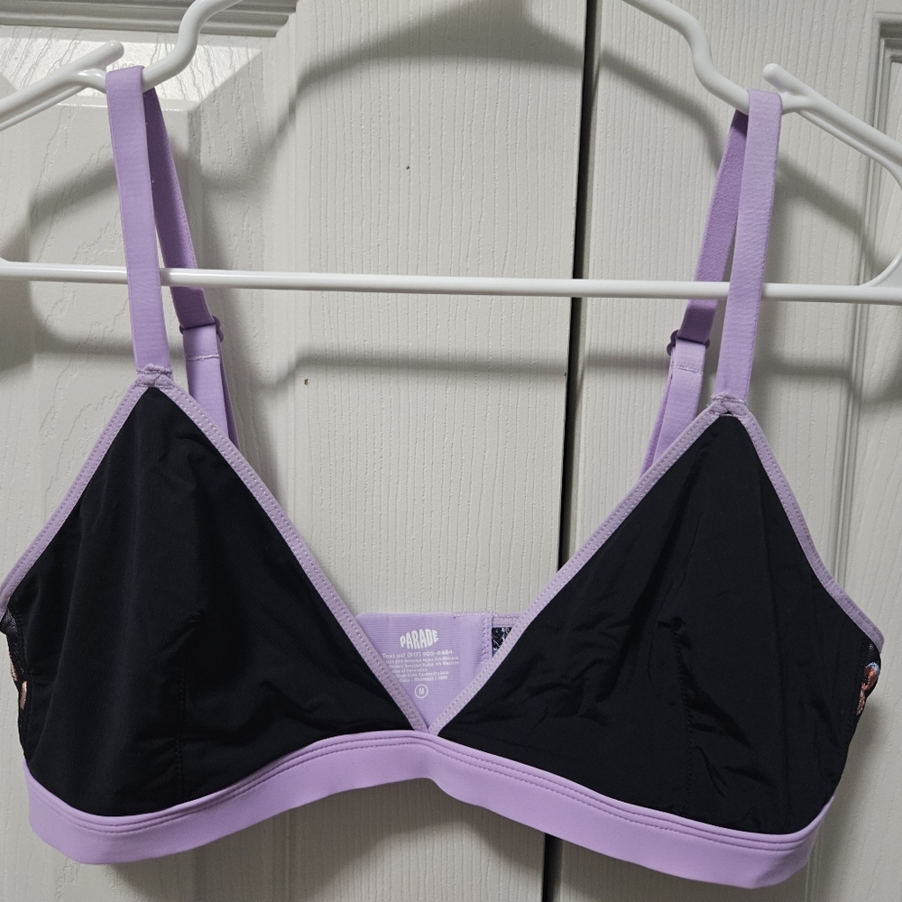 Parade Plunge Triangle Bralette with Candy Embroidery